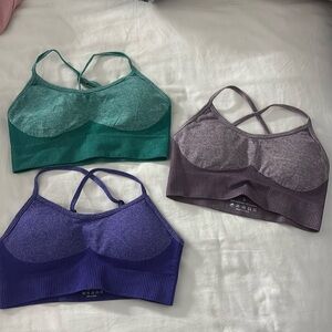 SHEIN Sports Bras With Cross Back (3 pack)